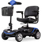 EQUIPMED FreeRoam+ Mid-Sized Lithium Fast Easy Charge Mobility Scooter, Blue V219-HMBMSCEQ3LBA