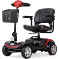 EQUIPMED FreeRoam+ Mid-Sized Lithium Fast Easy Charge Mobility Scooter, Red V219-HMBMSCEQ3LRA