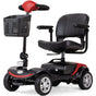 EQUIPMED FreeRoam+ Mid-Sized Lithium Fast Easy Charge Mobility Scooter, Red V219-HMBMSCEQ3LRA