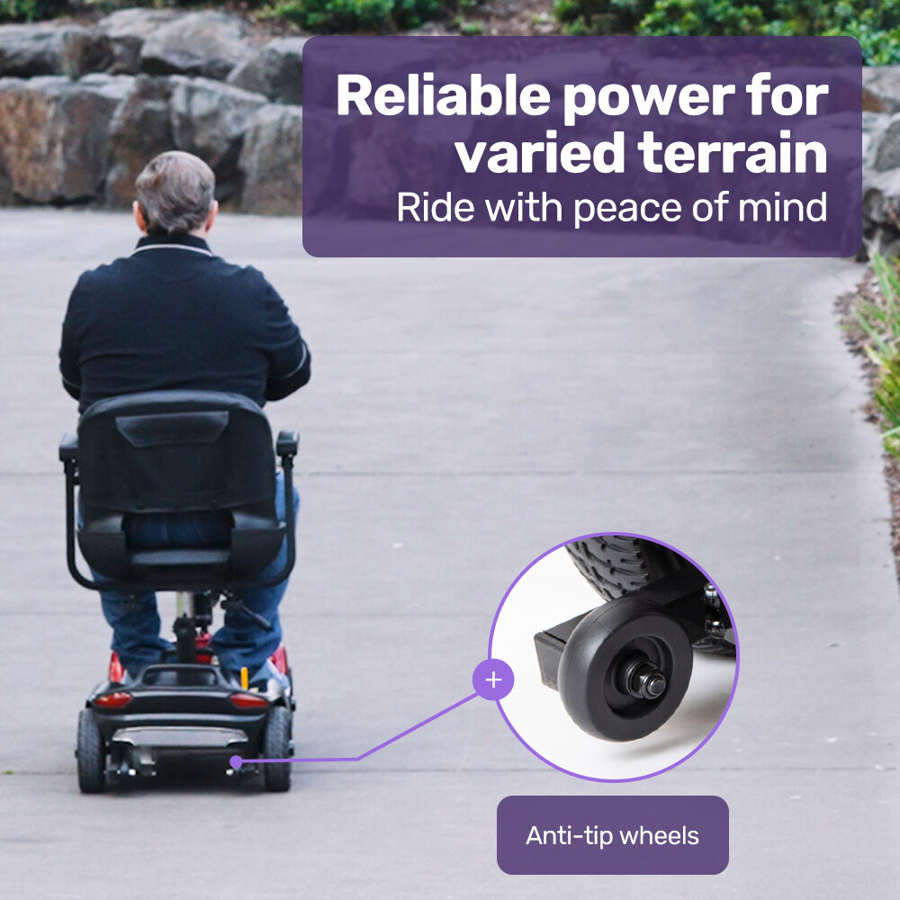 EQUIPMED FreeLite+ Mid-Sized Foldable Electric Mobility Scooter, Lithium Battery, Long Range and Easy V219-HMBMSCEQ4LRA