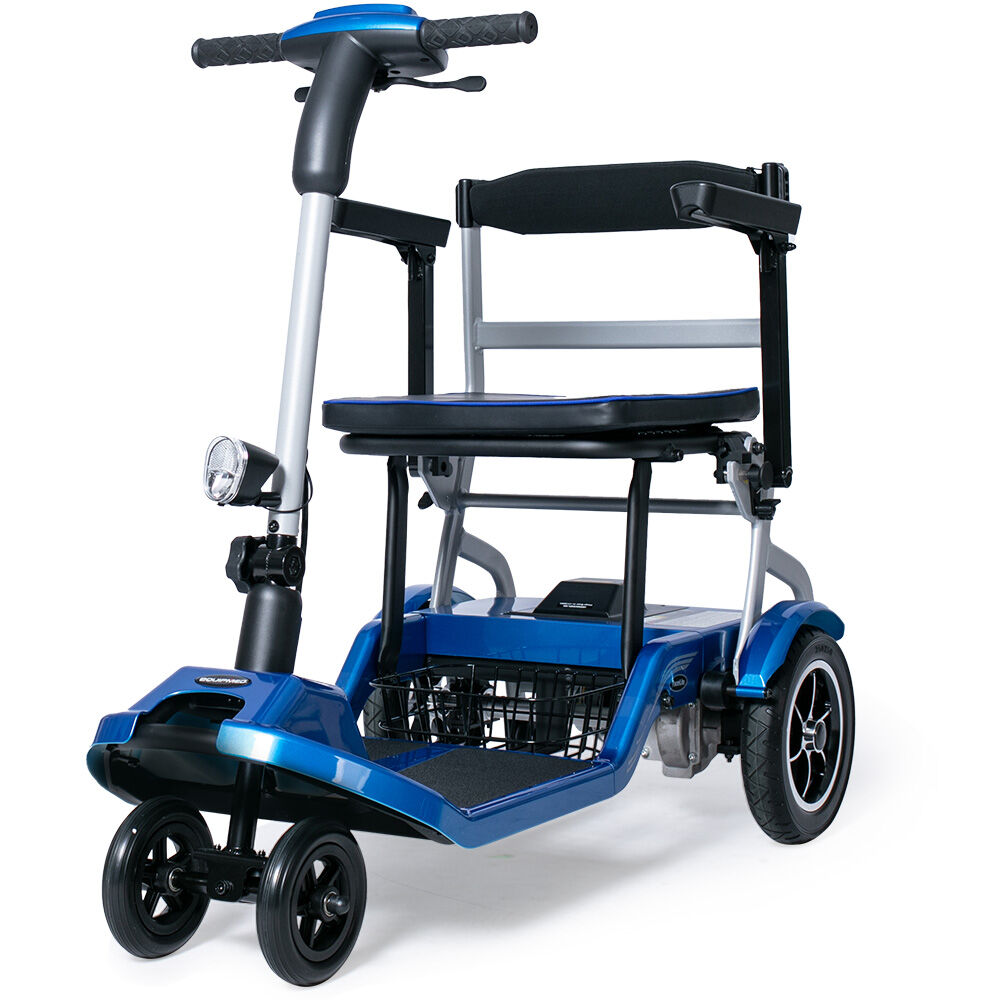 EQUIPMED Ultra-Lightweight Folding Electric Mobility Scooter, 19kg with Battery Removed, 120kg Capacity, Long V219-HMBMSCEQPL1BA