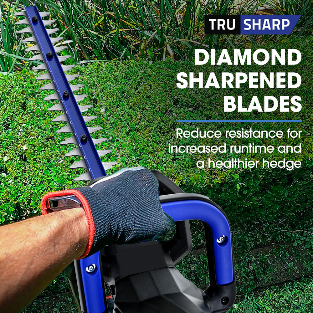 POWERBLADE HH4 20V Cordless Electric Hedge Trimmer Kit, with Lithium Battery and Fast Charger V219-HTMHCSPBHT2A