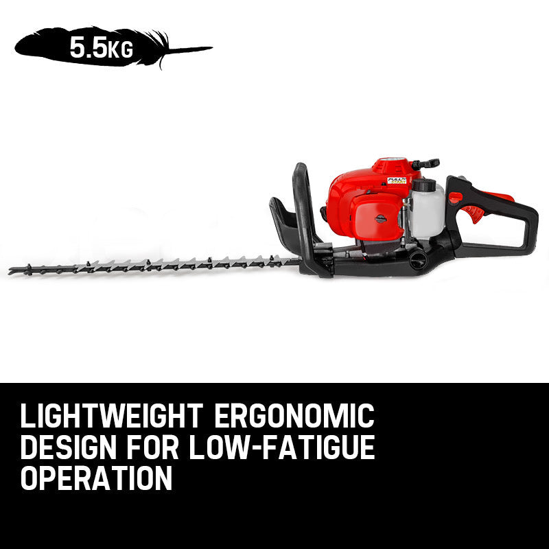 Baumr-AG 26CC Petrol Hedge Trimmer - 2-Stroke Clipper Saw Precision 24 Blade V219-HTMPTLBMRA3P0