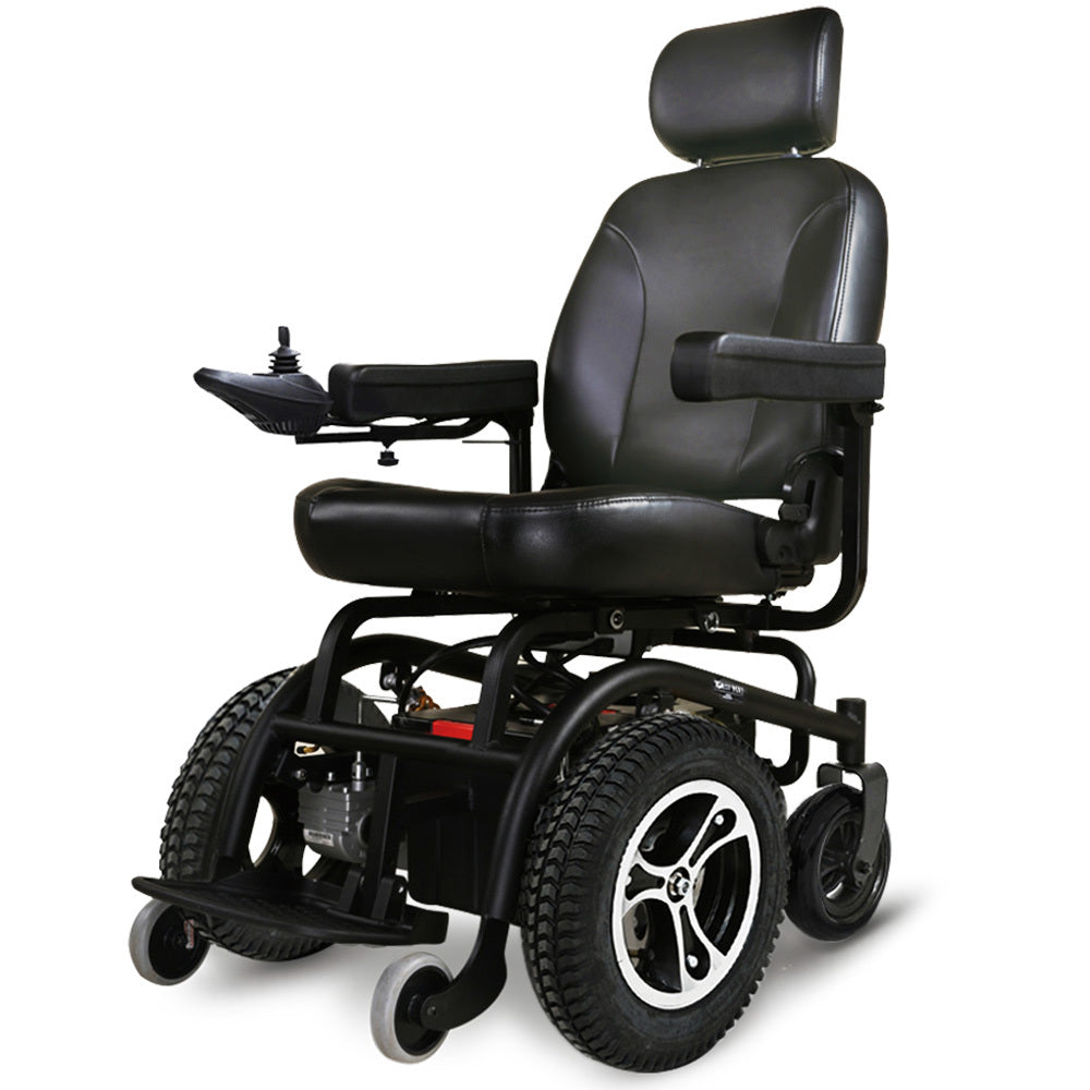 EQUIPMED Front Wheel Drive Power Electric Wheelchair, Up to 35km Range, Ultra-Comfortable, Safe Stable V219-HWCELEEQ14KA