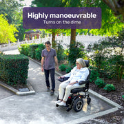 EQUIPMED Front Wheel Drive Power Electric Wheelchair, Up to 35km Range, Ultra-Comfortable, Safe Stable V219-HWCELEEQ14KA
