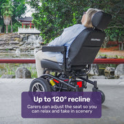 EQUIPMED Front Wheel Drive Power Electric Wheelchair, Up to 35km Range, Ultra-Comfortable, Safe Stable V219-HWCELEEQ14KA