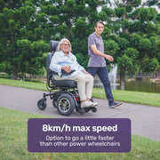 EQUIPMED Front Wheel Drive Power Electric Wheelchair, Up to 35km Range, Ultra-Comfortable, Safe Stable V219-HWCELEEQ14KA