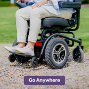 EQUIPMED Front Wheel Drive Power Electric Wheelchair, Up to 35km Range, Ultra-Comfortable, Safe Stable V219-HWCELEEQ14KA