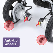 EQUIPMED Ultra-Light Power Wheelchair, Tight Turning, Airline Approved, ARTG Certified, Aluminium Frame, V219-HWCELEEQ15BA