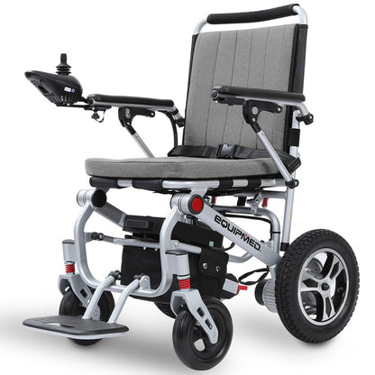 EQUIPMED Ultra-Light Power Wheelchair, Tight Turning, Airline Approved, Folding, ARTG Certified, Aluminium V219-HWCELEEQ15SA