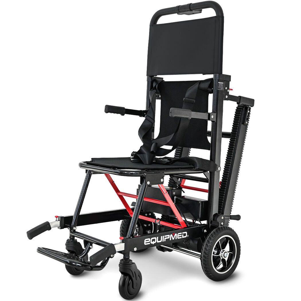EQUIPMED Electric Stair Climbing Wheelchair, 169kg Load Capacity, 46 Steps/min, Aluminium Alloy, Foldable V219-HWCSCWEQ5BKA