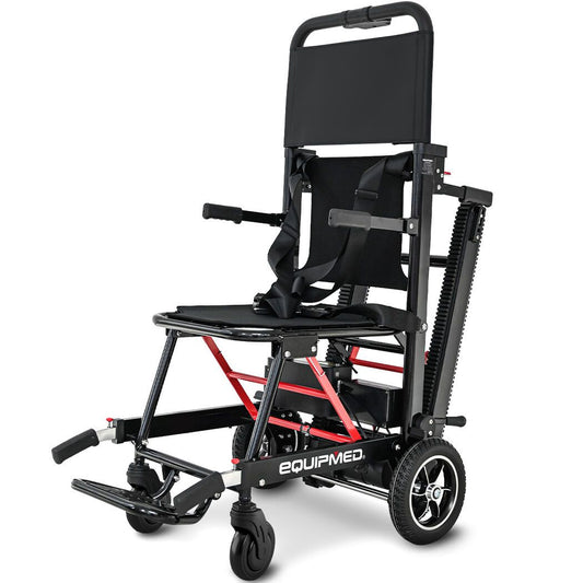 EQUIPMED Electric Stair Climbing Wheelchair, 169kg Load Capacity, 46 Steps/min, Aluminium Alloy, Foldable V219-HWCSCWEQ5BKA