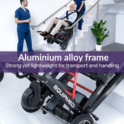 EQUIPMED Electric Stair Climbing Wheelchair, 169kg Load Capacity, 46 Steps/min, Aluminium Alloy, Foldable V219-HWCSCWEQ5BKA