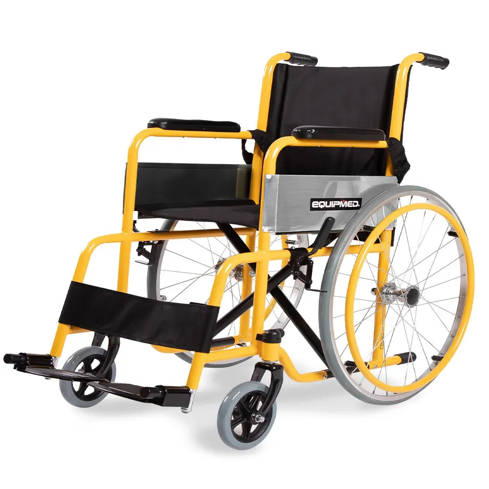 EQUIPMED Kids Paediatric Wheelchair, 100kg Rated, 110-140cm Rider Height, Quick Folding, Adjustable V219-HWCSTNEQK4PA