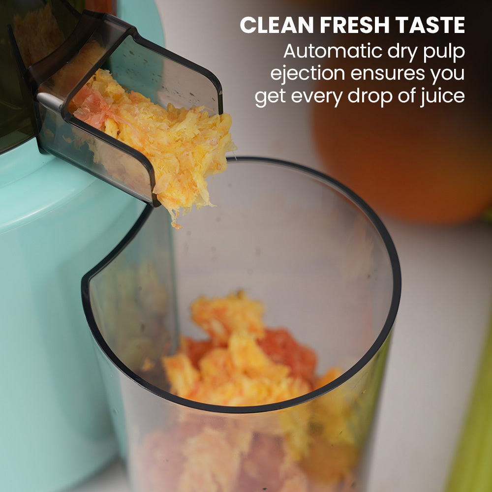 EUROCHEF Cold Press Slow Juicer Machine, Large Chute, 200W, Seafoam Green V219-INCJCPEC15GA