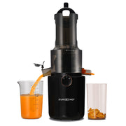 EUROCHEF Cold Press Slow Juicer Machine, Large Chute, 200W, Charcoal Grey V219-INCJCPEC15KA