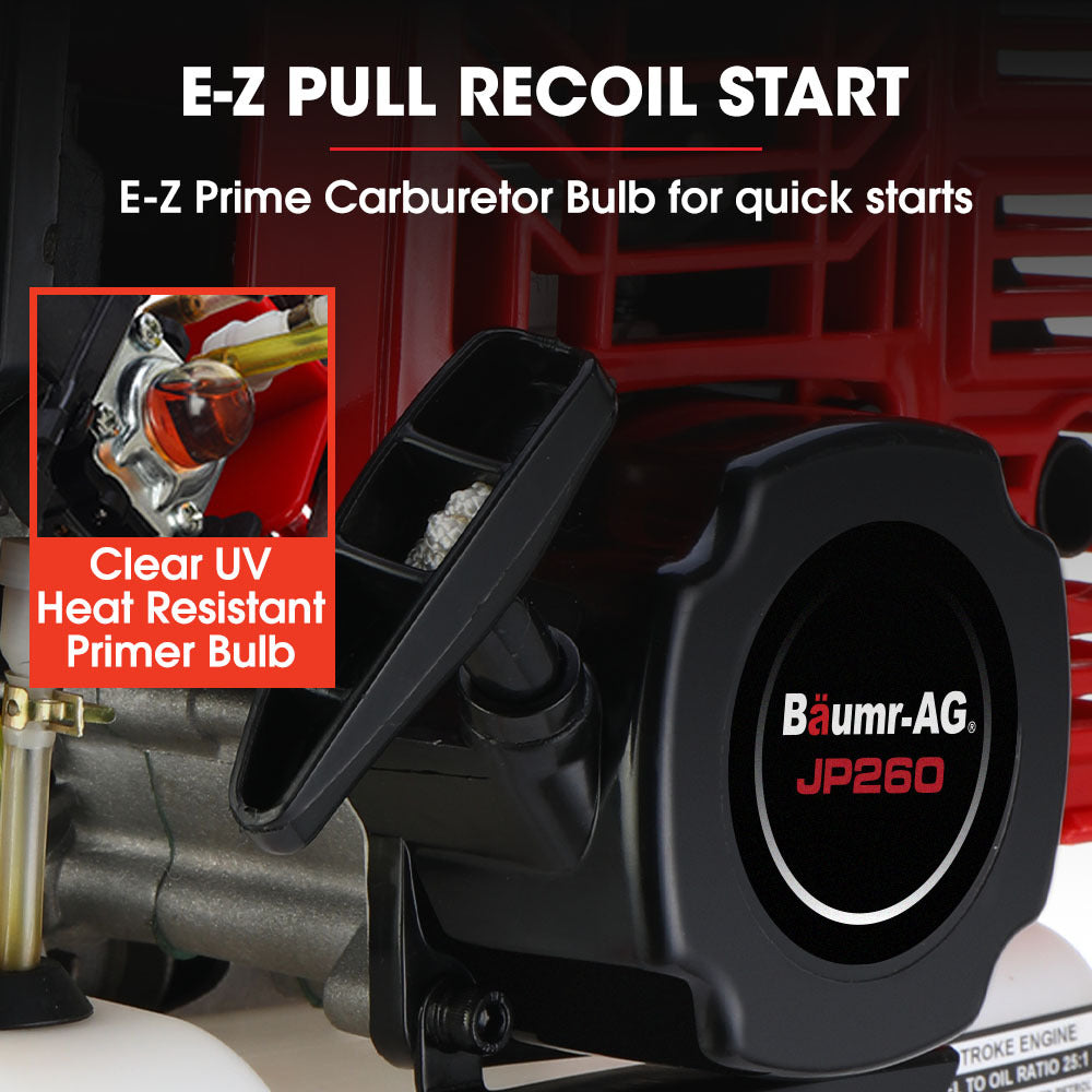 BAUMR-AG 2 Stroke 52cc Petrol Jackhammer, with 2 Chisels, Carry Bag V219-JHMPTRBM260A