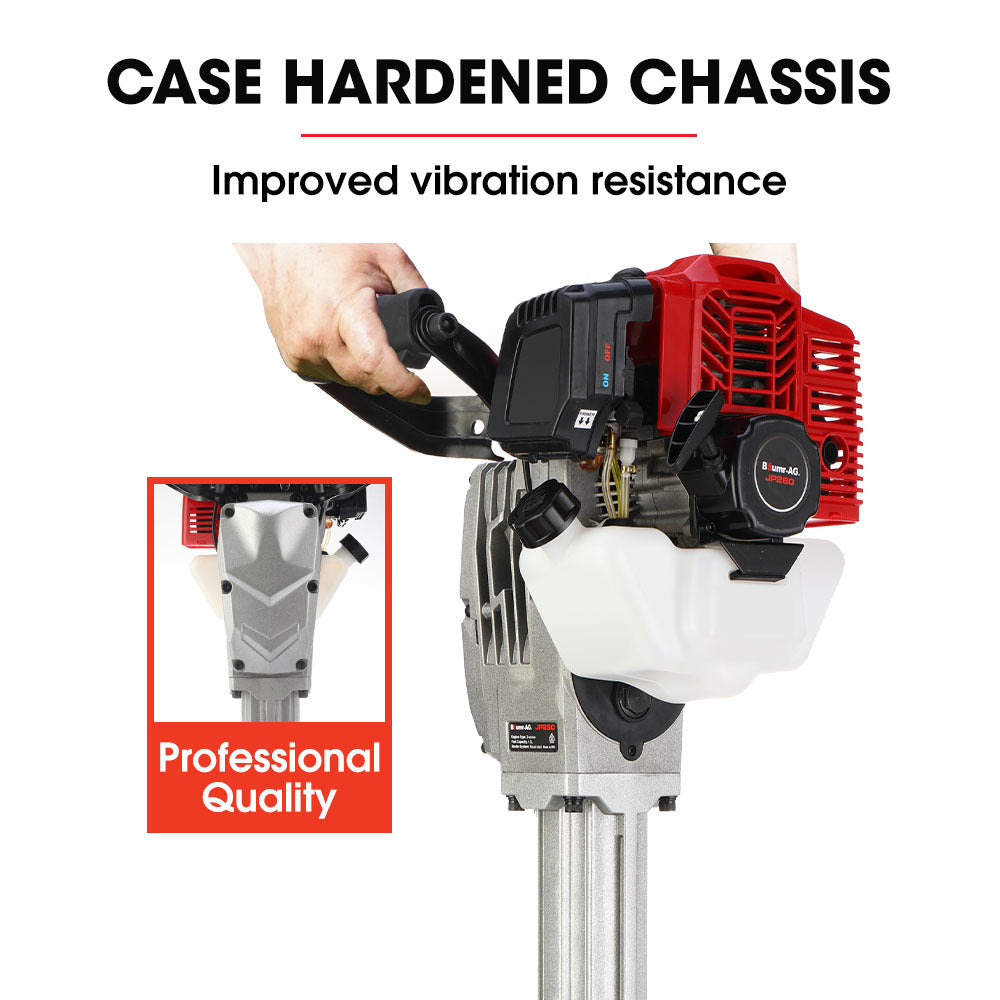 BAUMR-AG 2 Stroke 52cc Petrol Jackhammer, with 2 Chisels, Carry Bag V219-JHMPTRBM260A