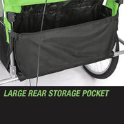 Tag-along Kids Bike Trailer Bicycle Pram Stroller Children Jogger Green V219-KIDBKTTAGAGRN