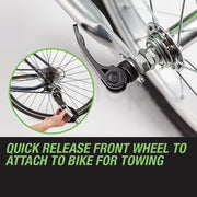 Tag-along Kids Bike Trailer Bicycle Pram Stroller Children Jogger Green V219-KIDBKTTAGAGRN