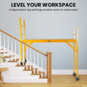 Baumr-AG 450kg Mobile Scaffold High Work Platform Scaffolding Portable V219-LDRSCFBMRAA18