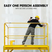 Baumr-AG Safety Guard Rail for Adjustable Mobile Scaffold V219-LDRSCFBMRAGDR
