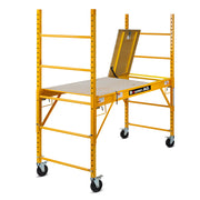 Baumr-AG Adjustable Mobile Scaffolding, 450kg Capacity, with Trapdoor Hatch V219-LDRSCFBMRAH18