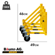 Baumr-AG Outrigger Wheel Set for Adjustable Mobile Scaffolding, 4pc V219-LDRSCFBMRAOTG