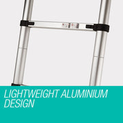Bullet 2m Telescopic Aluminium Ladder Alloy Extension Extendable Steps V219-LDRTELBULA20S