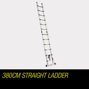 Bullet 3.8m Multipurpose Telescopic Folding Ladder Aluminium Alloy Extension V219-LDRTELBULA38A