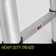 Bullet 3.8m Telescopic Aluminium Ladder Alloy Extension Extendable Steps Multi Portable V219-LDRTELBULA38S