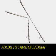 Bullet 4.4m Multipurpose Aluminium Telescopic Folding Ladder Alloy Extension Steps V219-LDRTELBULA44A