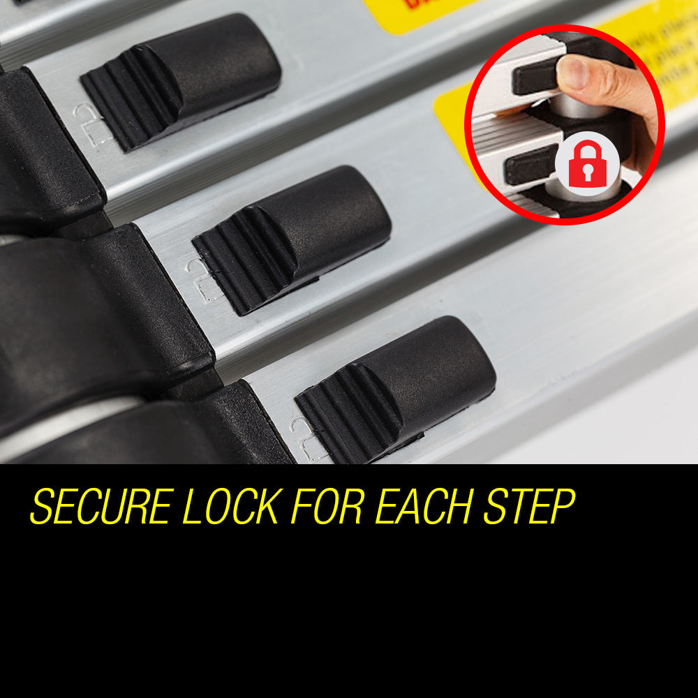 Bullet 5m Telescopic Aluminium Multipurpose Ladder Extension Alloy Step V219-LDRTELBULA50A