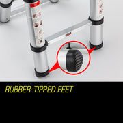Bullet 5m Telescopic Aluminium Multipurpose Ladder Extension Alloy Step V219-LDRTELBULA50A
