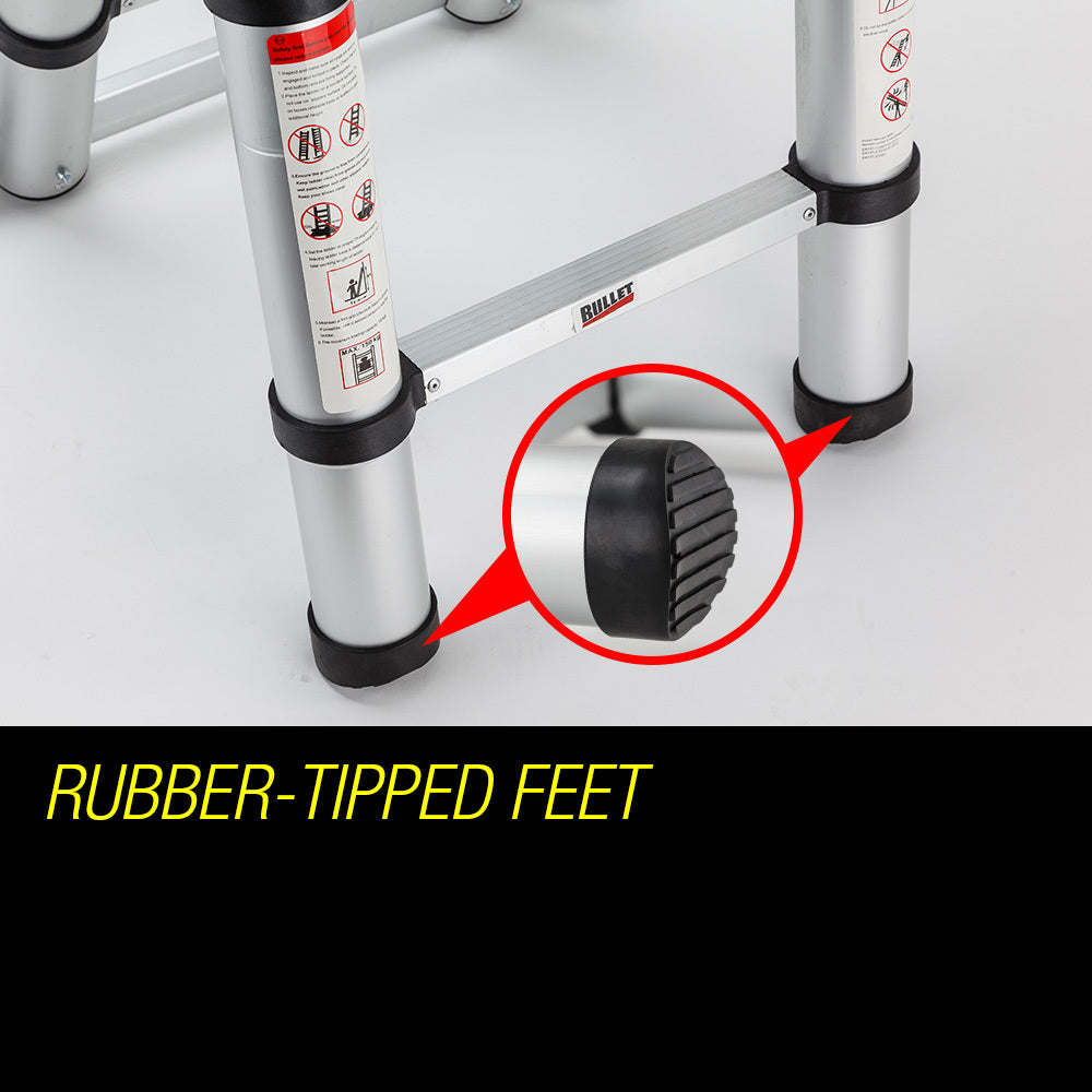 Bullet 5m Telescopic Aluminium Multipurpose Ladder Extension Alloy Step V219-LDRTELBULA50A