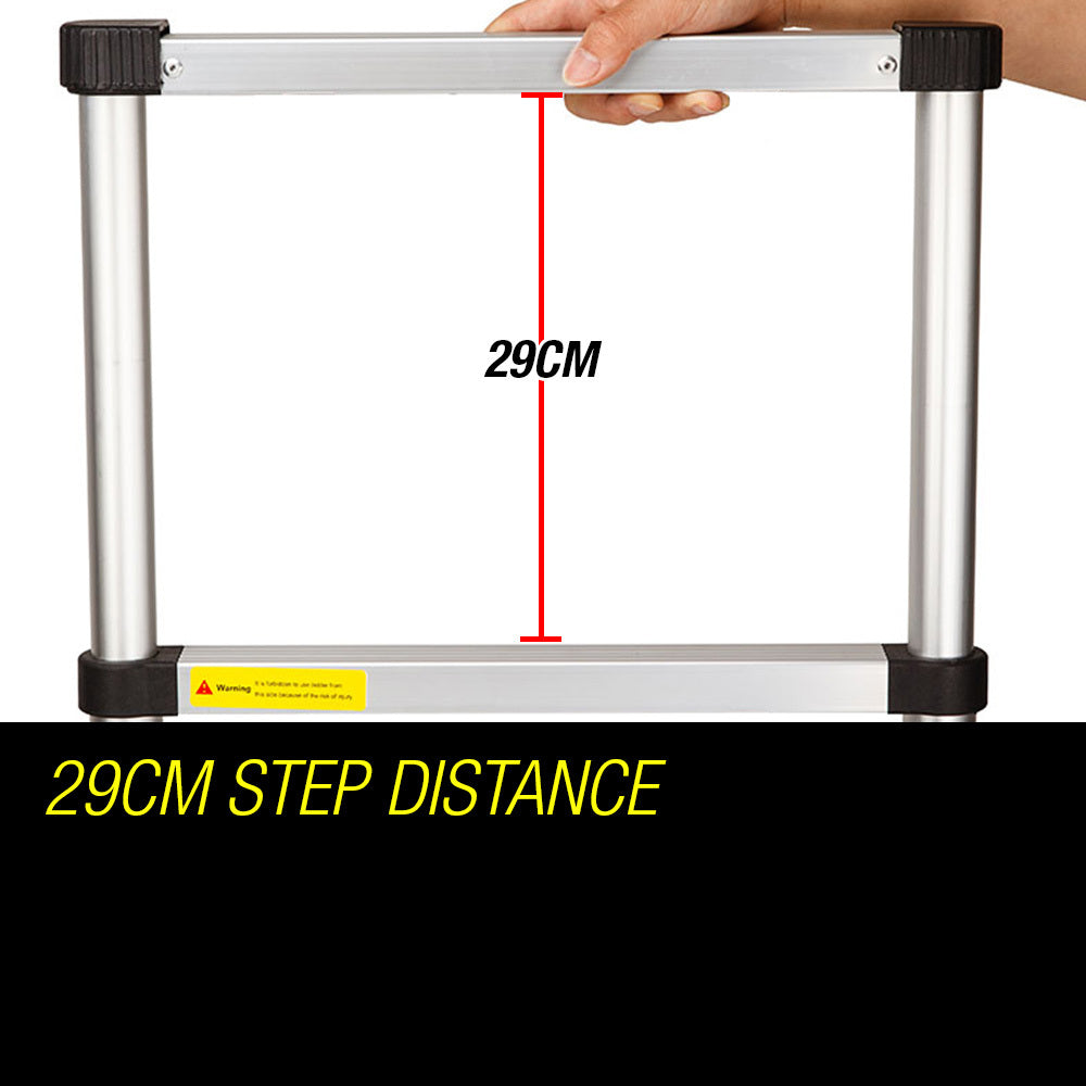 Bullet 5m Telescopic Aluminium Multipurpose Ladder Extension Alloy Step V219-LDRTELBULA50A