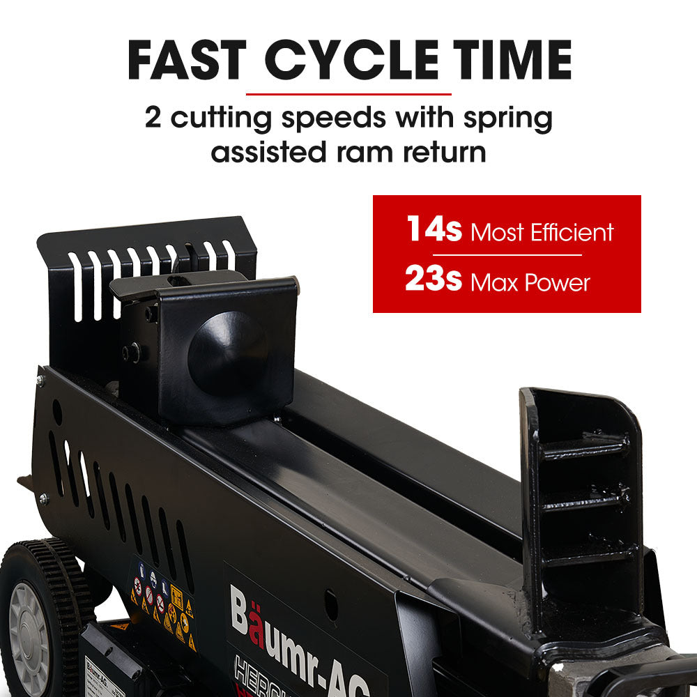 Baumr-AG 10 Tonne Electric Hydraulic Wood Log Splitter - HPS3800E V219-LGSELEBM3M8A