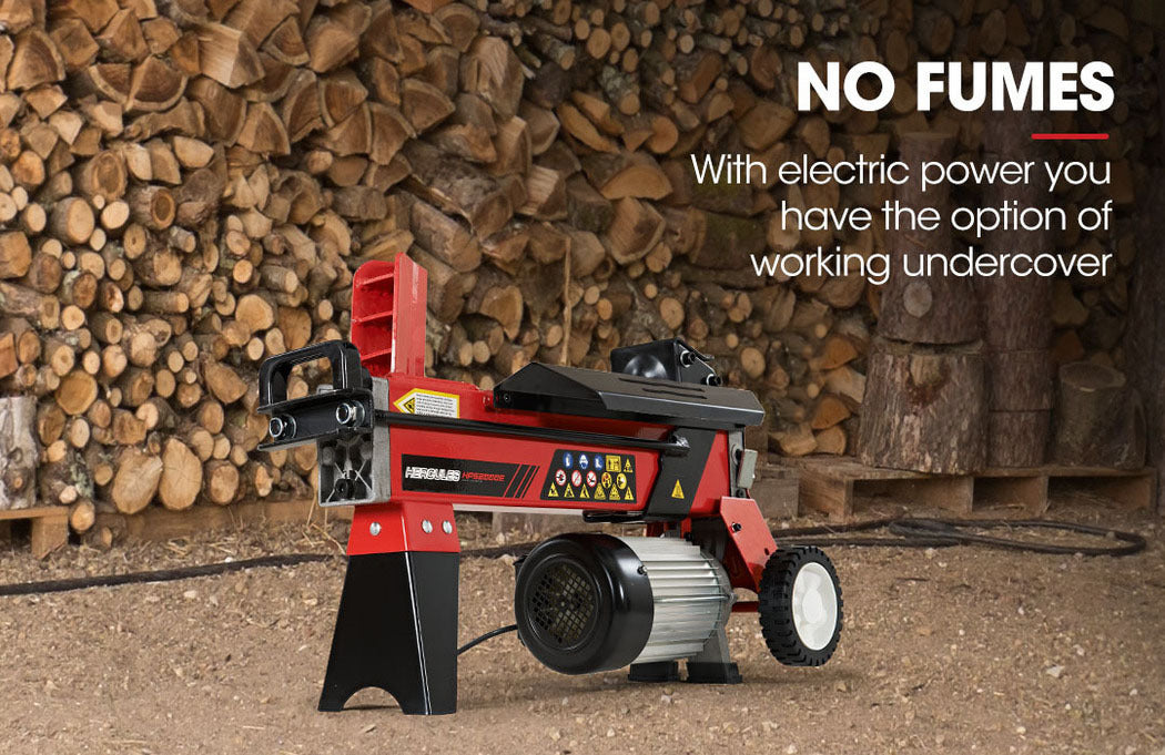 BAUMR-AG 6 Ton Electric Log Splitter 6T Hydraulic Firewood Wood Timber Block Cutter Small Machine V219-LGSELEBMRA2M0