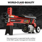 Baumr-AG 9 Ton Electric Log Splitter 9T Wood Cutter Hydraulic Fire Wood Block Axe Small Machine V219-LGSELEBMRA3M2