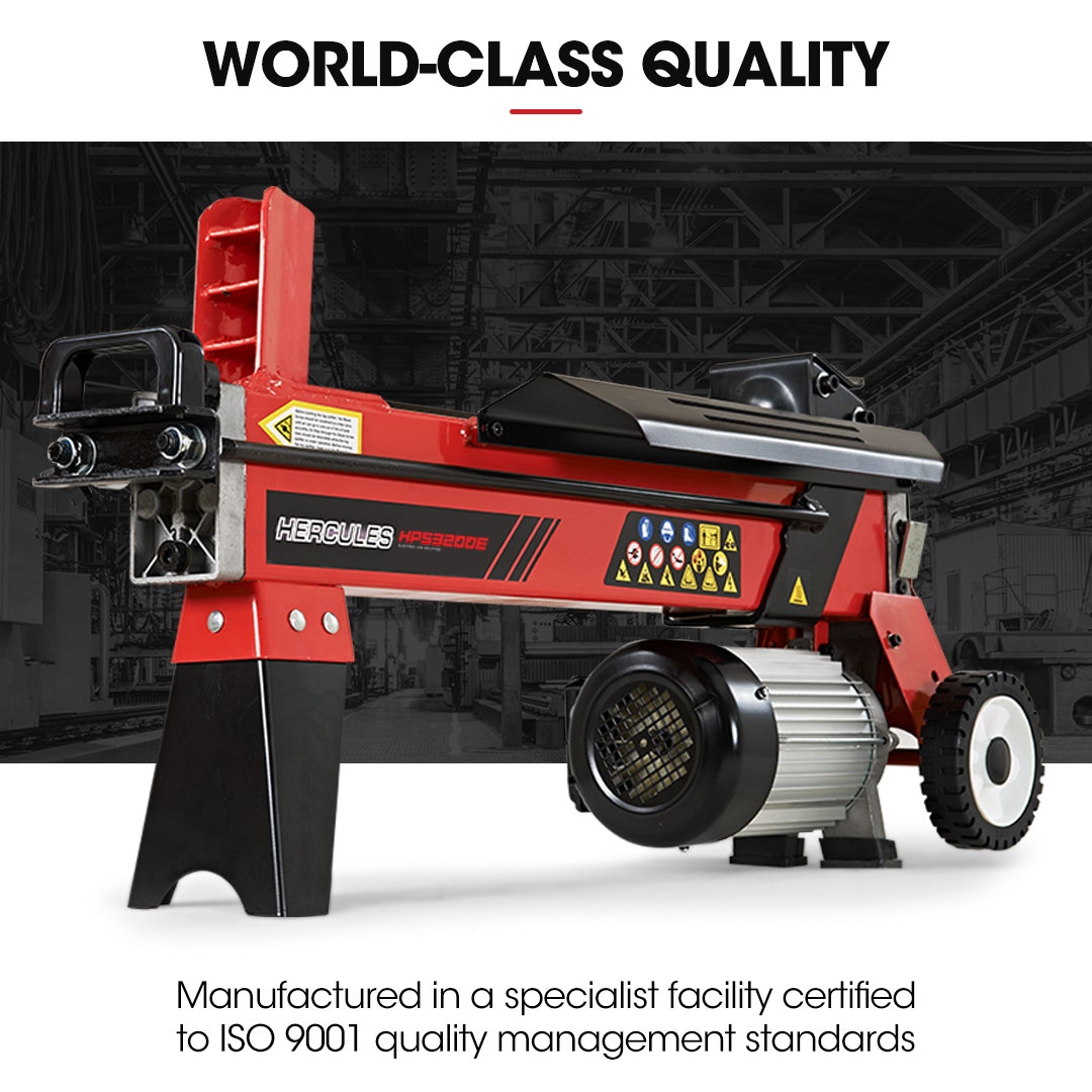 Baumr-AG 9 Ton Electric Log Splitter 9T Wood Cutter Hydraulic Fire Wood Block Axe Small Machine V219-LGSELEBMRA3M2