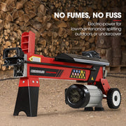 Baumr-AG 9 Ton Electric Log Splitter 9T Wood Cutter Hydraulic Fire Wood Block Axe Small Machine V219-LGSELEBMRA3M2