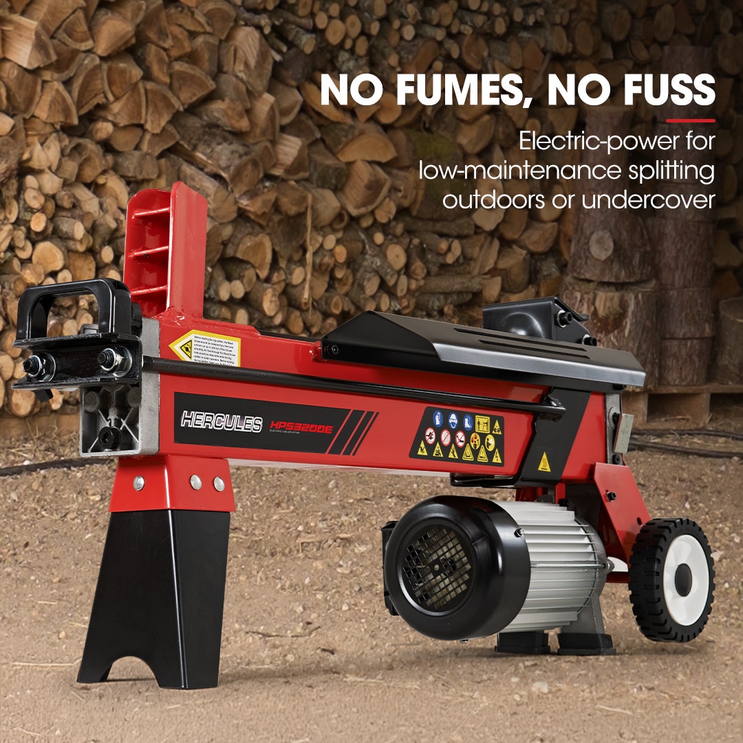 Baumr-AG 9 Ton Electric Log Splitter 9T Wood Cutter Hydraulic Fire Wood Block Axe Small Machine V219-LGSELEBMRA3M2