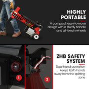 Baumr-AG 9 Ton Electric Log Splitter 9T Wood Cutter Hydraulic Fire Wood Block Axe Small Machine V219-LGSELEBMRA3M2