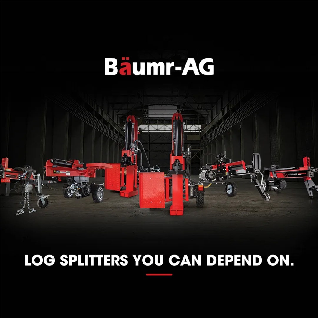 Baumr-AG 9 Ton Electric Log Splitter 9T Wood Cutter Hydraulic Fire Wood Block Axe Small Machine V219-LGSELEBMRA3M2