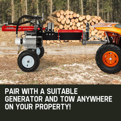 Baumr-AG 20 Ton Electric Log Splitter 20T Heavy-Duty Wood Cutter Hydraulic Fire Wood Block Axe V219-LGSELEBMRATN2