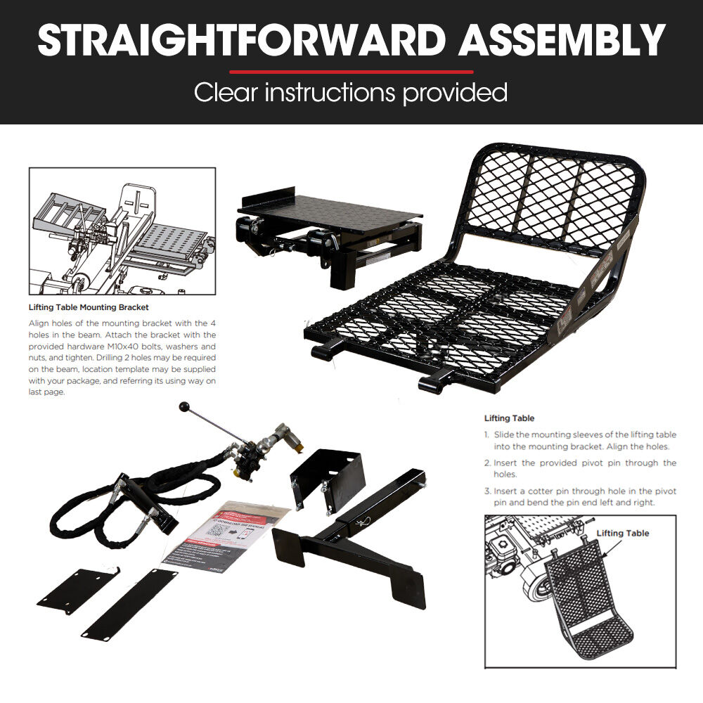 BAUMR-AG Hydraulic Lifter for HPS700 Log Splitter, 75kg Lifting Capacity, Straightforward Attachment V219-LGSLFTBM750A
