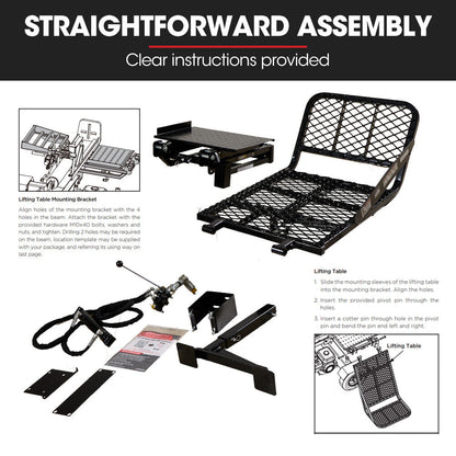 BAUMR-AG Hydraulic Lifter for HPS700 Log Splitter, 75kg Lifting Capacity, Straightforward Attachment V219-LGSLFTBM750A
