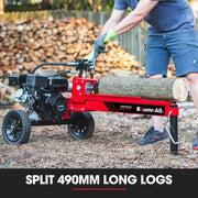 BAUMR-AG 12 Tonne Petrol Hydraulic Wood Log Splitter, - HPS400 V219-LGSPTRBM4C0B