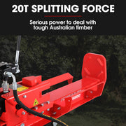 BAUMR-AG 20 Tonne Petrol Hydraulic Wood Log Splitter, Horizontal and Vertical Logsplitter - HPS500 V219-LGSPTRBM5C0A