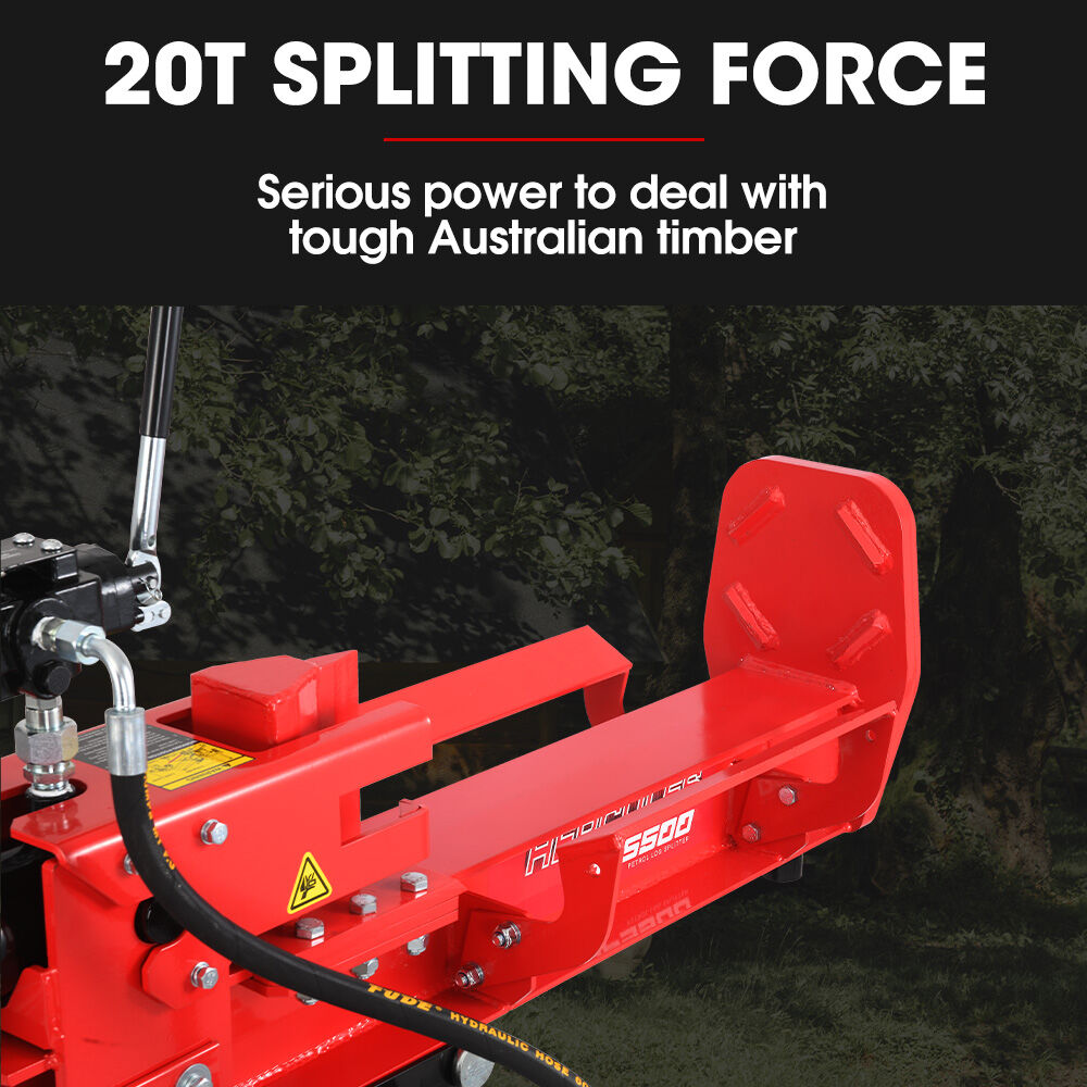 BAUMR-AG 20 Tonne Petrol Hydraulic Wood Log Splitter, Horizontal and Vertical Logsplitter - HPS500 V219-LGSPTRBM5C0A